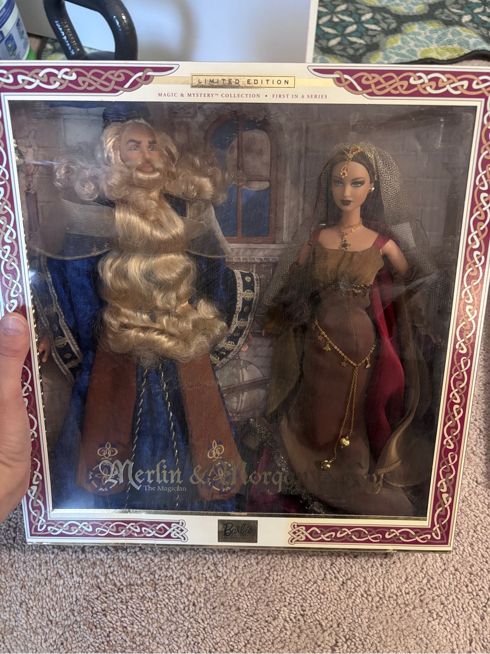 Barbie Merlin & Morgana Collector Doll Set — Blue, Gold, Brown, Red